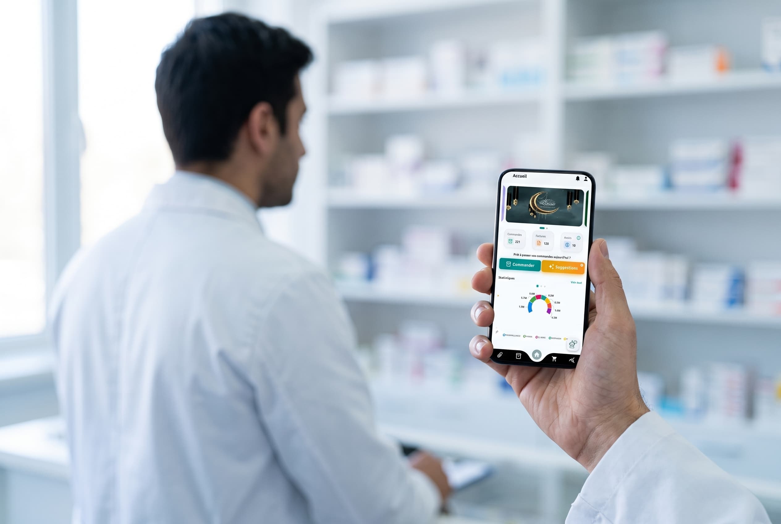 Application TlemcenPharm utilisée à l’officine
